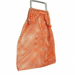 SGT KNOTS Mesh Bag Mesh Catch Bag W/ Galvanized Wire Handle