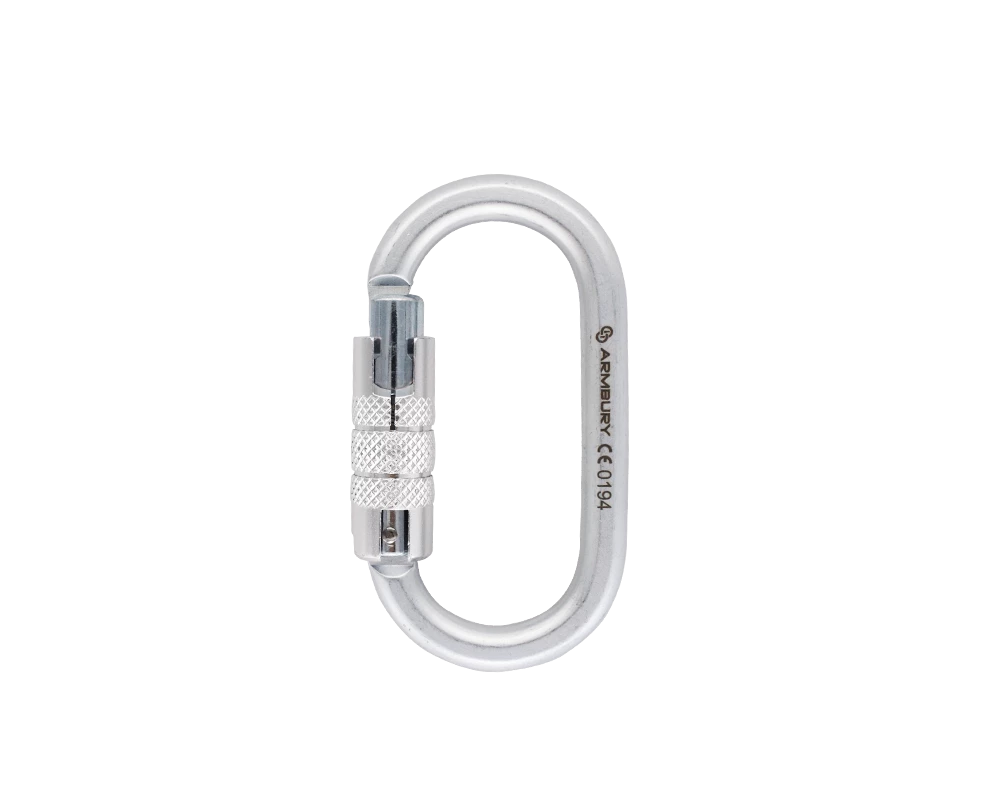SGT KNOTS ARMBURY Climbing Oval Steel Triple Lock Gate Carabiner 1 SGT KNOTS ARMBURY Climbing Oval Steel Triple Lock Gate Carabiner