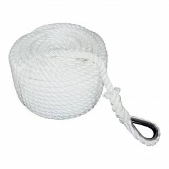 SGT KNOTS Twisted Nylon Anchor Rope With Thimble