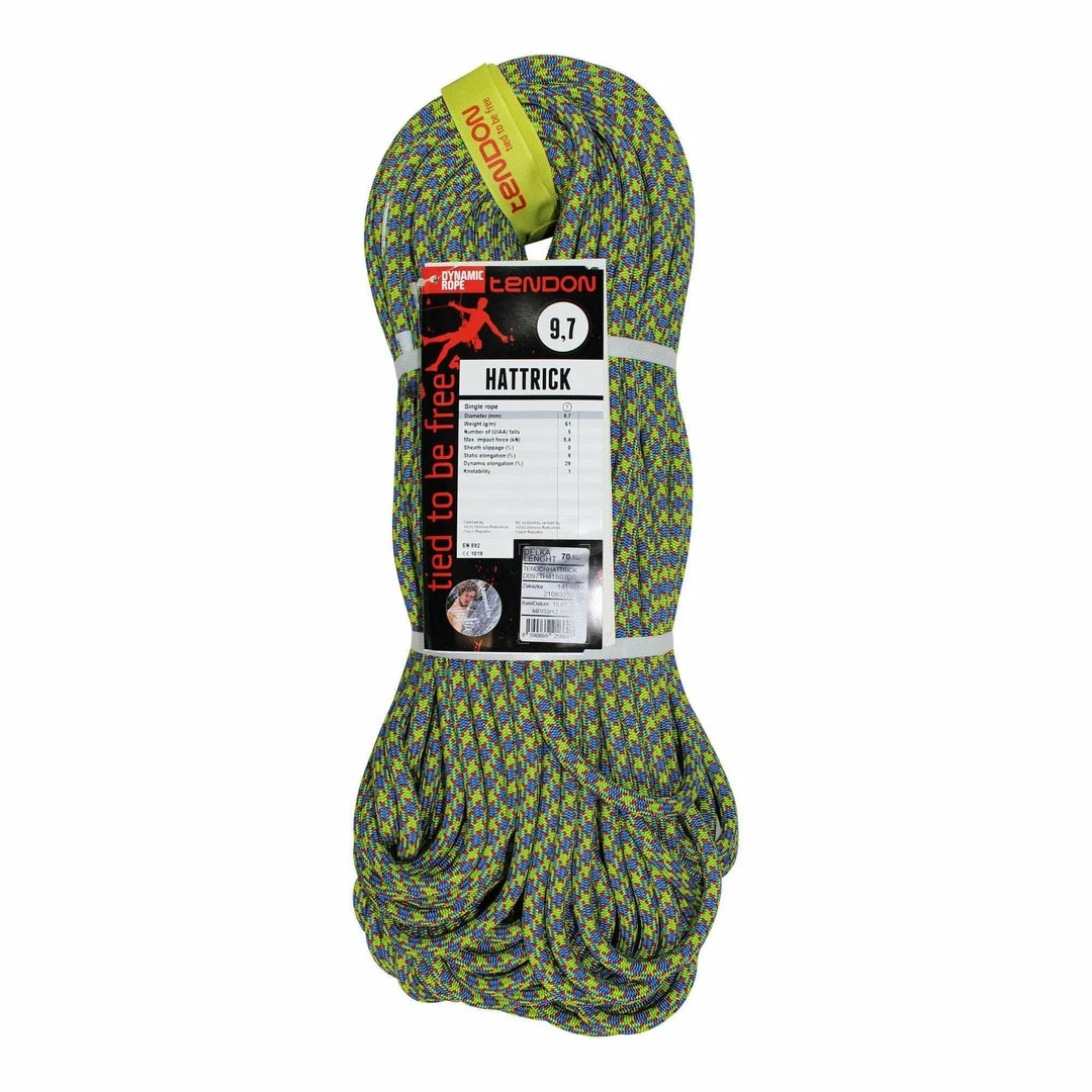 Tendon Hattrick Dynamic Single Climbing Rope 8 Tendon Hattrick Dynamic Single Climbing Rope