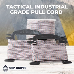 SGT KNOTS Diamond Braid Heavy-Duty Polyester Starter Cord | 16 Strand |Tactical Industrial Grade Pull Cord - Craftsman, Small Engine Starter Rope For Lawn Mowers, Leaf Blowers & More