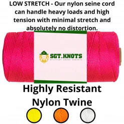 SGT KNOTS Twisted Nylon Mason Line #18 60 SGT KNOTS Twisted Nylon Mason Line #18