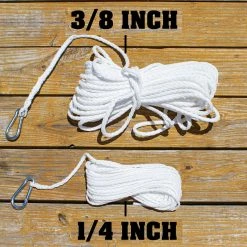 SGT KNOTS PolyPro Hollow Braid Anchor Line With Hook Rope 8 SGT KNOTS PolyPro Hollow Braid Anchor Line With Hook Rope